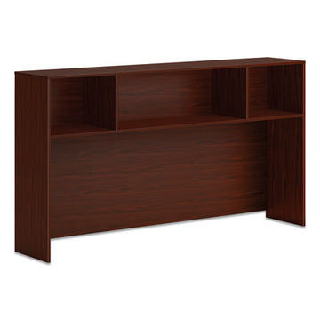 HON® Mod Desk Hutch, 3 Compartments, 66 X 14 X 39.75, Slate Teak freeshipping - TVN Wholesale
